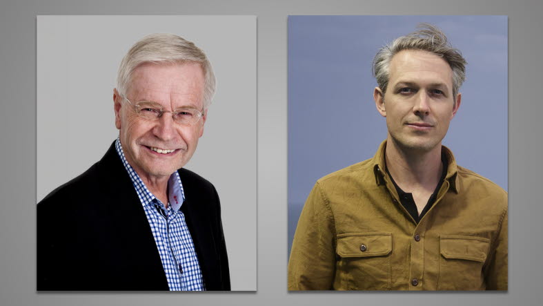 Inventor Stig Lundbäck (left) developed the first ideas for what is now CorPower Ocean. CEO Patrik Möller (right), is the entrepreneur who built the company from its inception. 