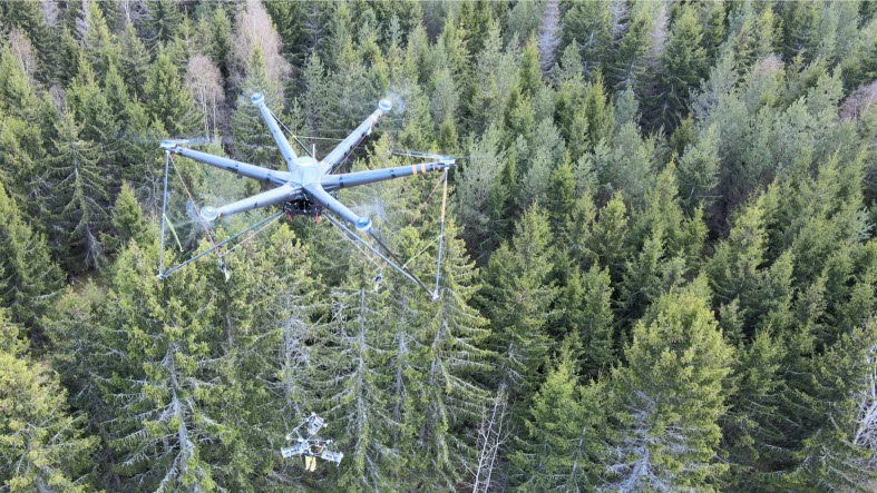 AirForestry has developed drones that harvest trees from the air