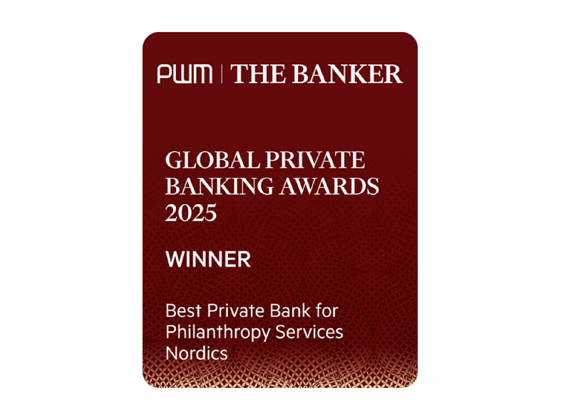 Best Private Bank for Philanthropy Services – Nordics