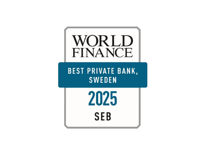 Best Private Bank in Sweden 2025 by World Finance Award