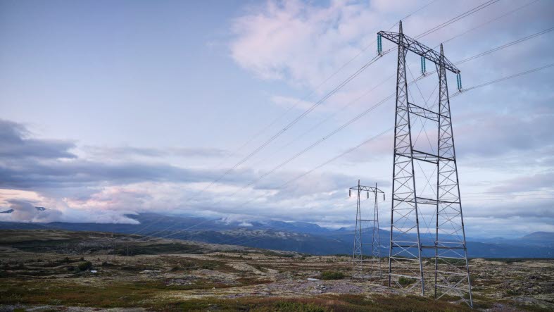 Picture of power lines