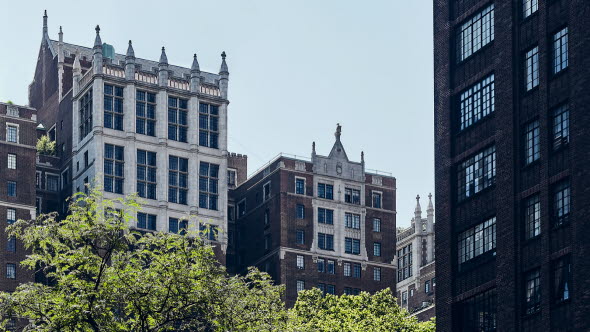Old buildings in New York