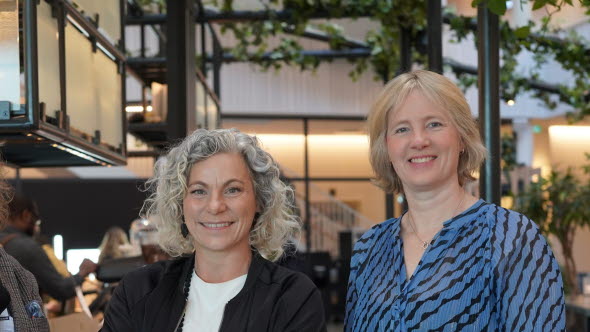 Åsa Johnsen, Women in Tech organisation and Petra Barkeby from SEB Åsa Johnsen and Petra Barkeby