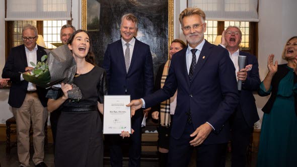 Prisutdelningssermoni för H.M. Konung Carl XVI Gustafs pris Årets nybyggare.
