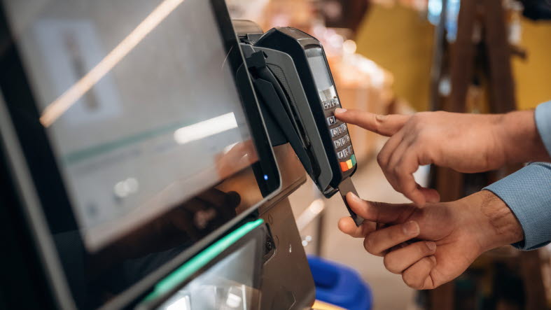 Köp med kort i butik.