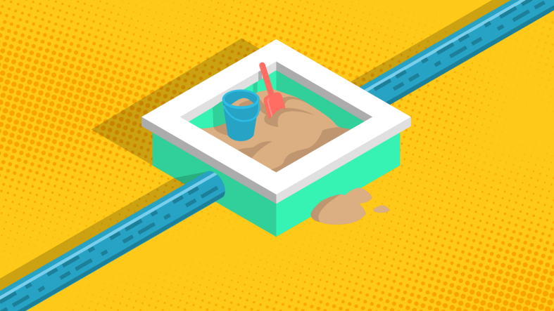 Illustration of sandbox