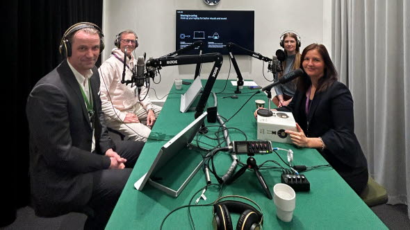 Kristoffer Sjöström, Erik Blomberg, Martina Wallenberg, and Petra Klein