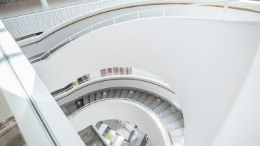 Stairs at SEB office- seen from above