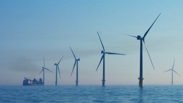 Windmills at sea