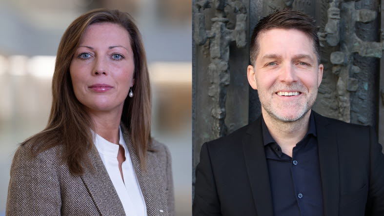 Linnéa Ecorcheville, Head of SEB's Life division and Fredrik Ljungblad, Investment Manager.