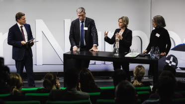 Håkan Gabrielsson, Boliden, Åsa Bergman, Sweco, and Jessica Persson, Scania